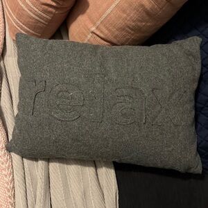 Kenneth Cole grey relax lumbar pillow